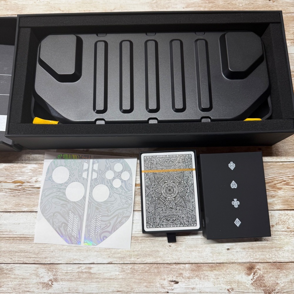 dbrand Killswitch Travel Kit ROG Ally X New Open Box Skin White Holographic Card